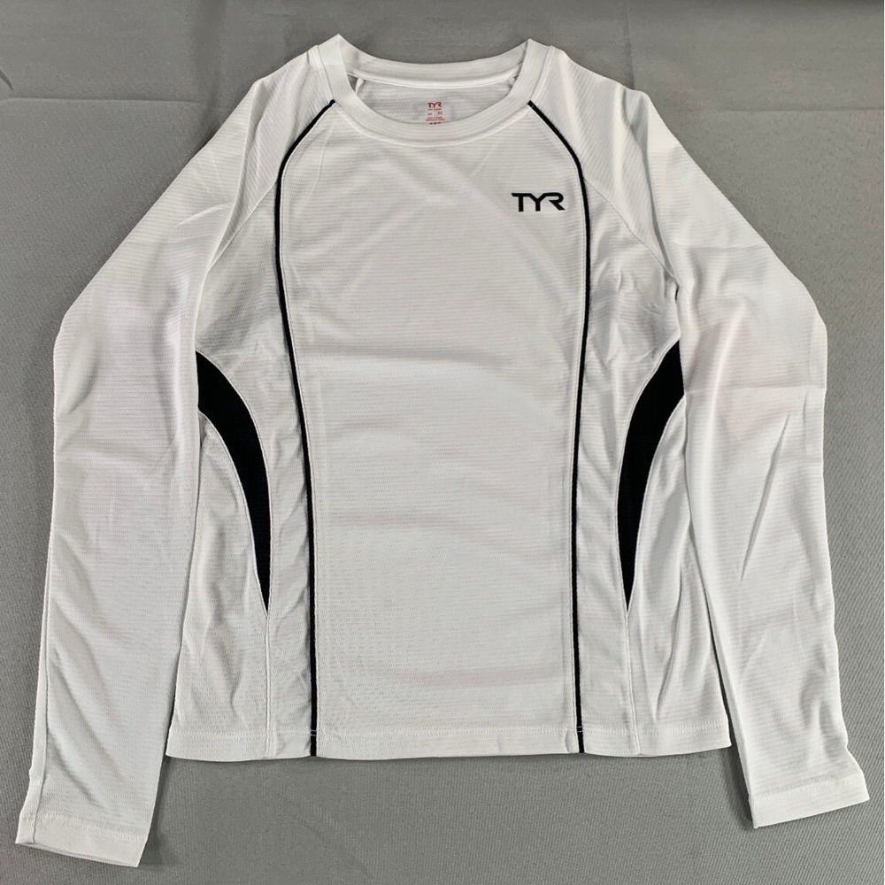 TYR Competitor Long Sleeve Top White XS Womens Compression Swim